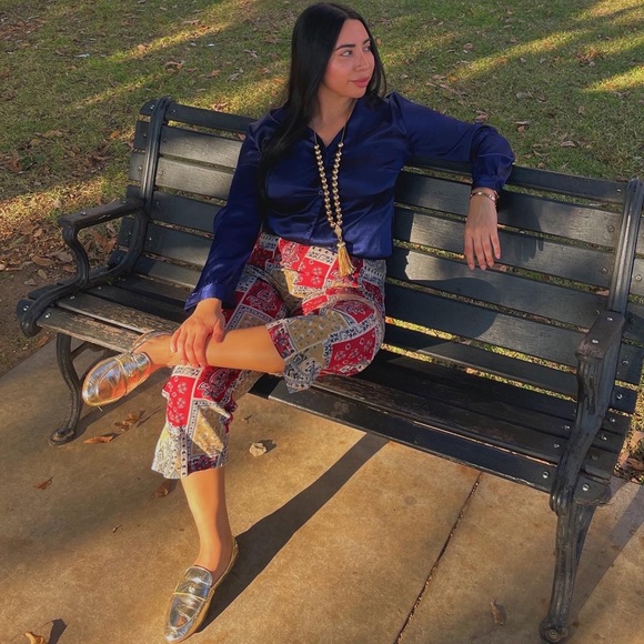 Tory Burch Gold Ballet Loafer Flats - Picture 7 of 7